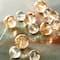 12 Pack: Amber Mix Large Glass Faceted Round Beads by Bead Landing™